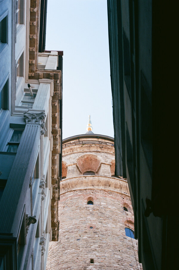Galata tower through buildings