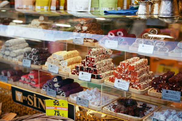 Turkish delights in window